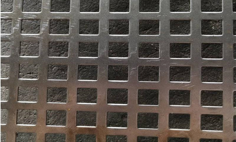 Square hole Aluminium plate Punched metal Products