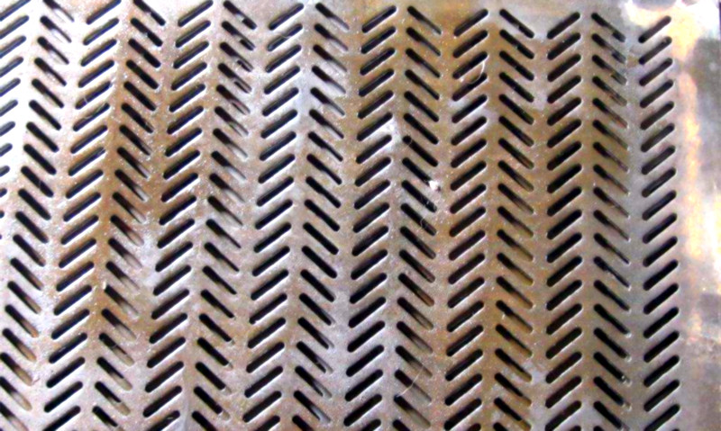 Aluminum sheet splayed holes Punched metal Products