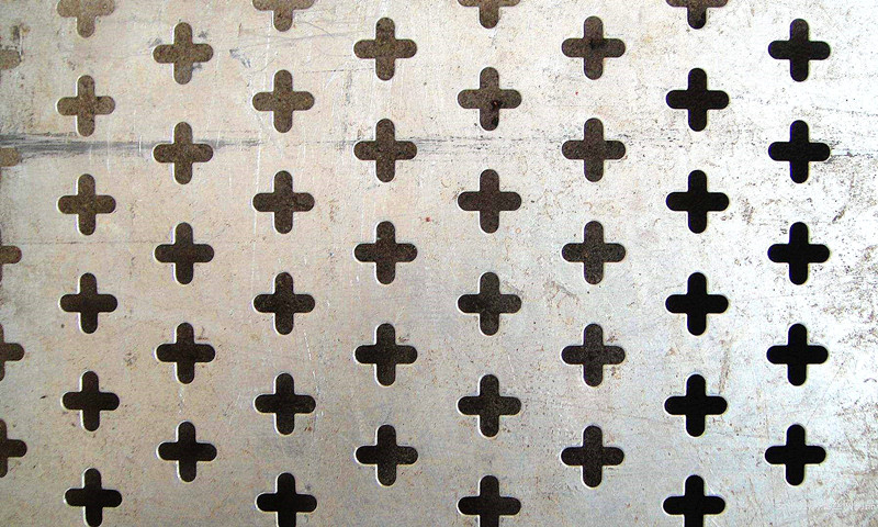 Cross hole Aluminium plate Punched metal Products