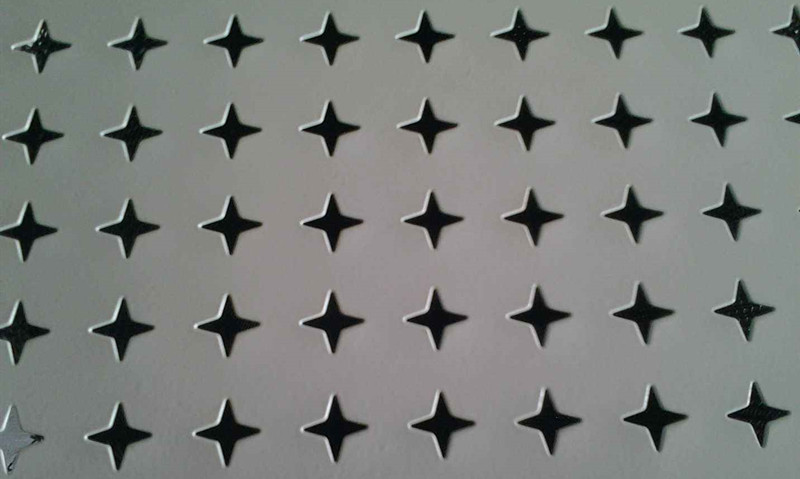 Cross hole Aluminium plate Punched metal Products