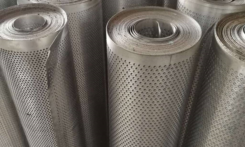 Aluminum plate roll plate punching net products display