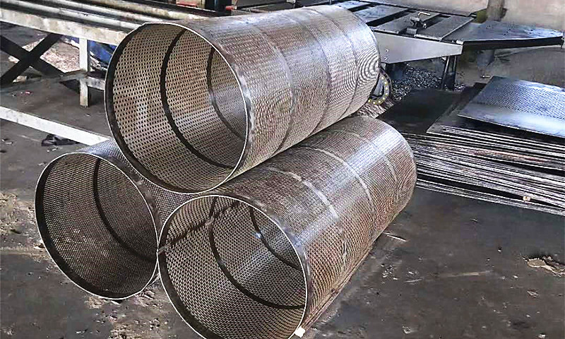 High manganese steel punching net products display