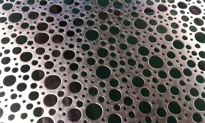 Iron plate round hole punching net products display