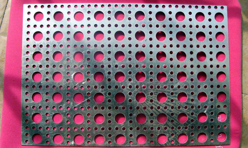 Iron plate round hole punching net products display