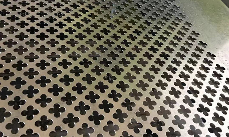 Iron plate cross hole Punched metal Products