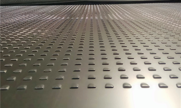 Fish-scale perforated iron plate perforated sheet product display