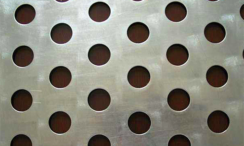 Round hole aluminum plate punching net products display