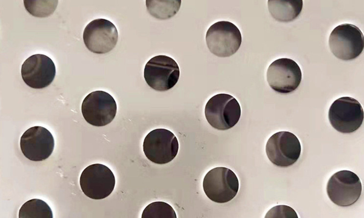 Round hole aluminum plate perforated sheet product display