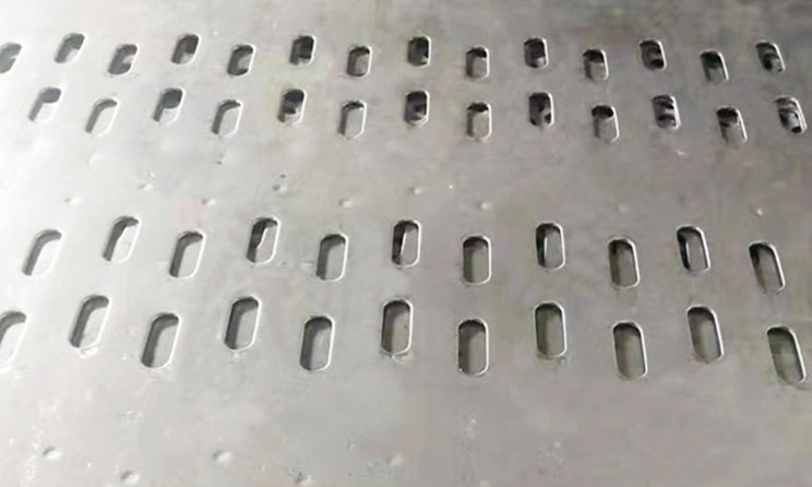 Aluminum plate round hole perforated sheet product display