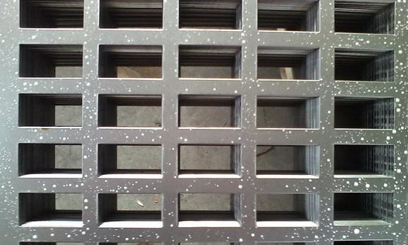 Square hole stainless steel punching net products display