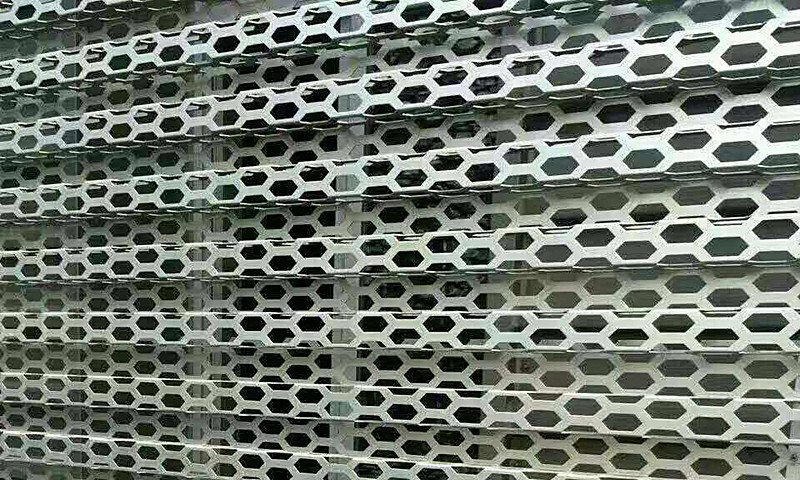 Stainless steel hexagonal hole Punched metal Products