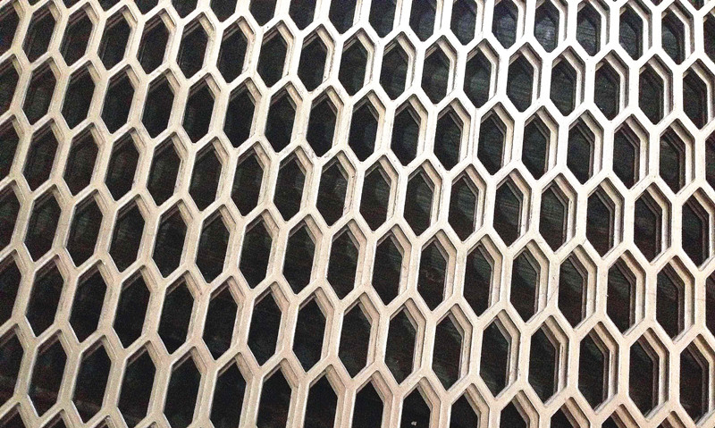 Product Display of Stainless Steel Hexagonal perforated sheet