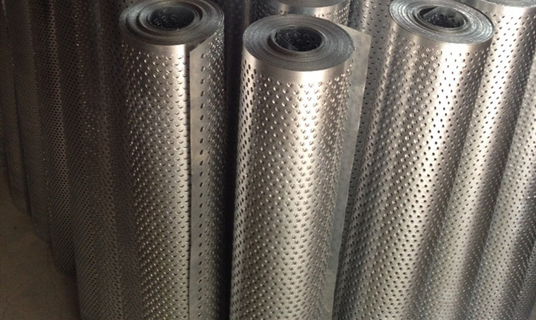 Stainless steel coil perforated sheet product display