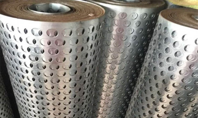 Stainless steel coil punching net products display