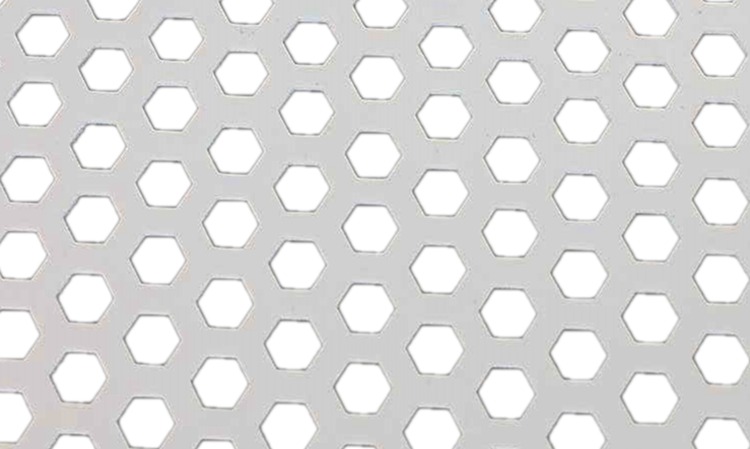 Hexagonal bore Punched metal Products