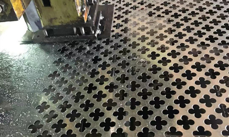 Cross hole perforated sheet product display