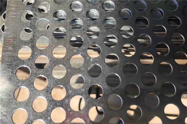 Iron plate round hole mesh plate Product display