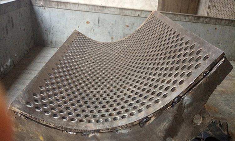 Manganese steel round hole mesh plate Products