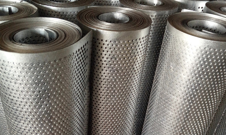 Galvanized coil plate round hole mesh plate Products