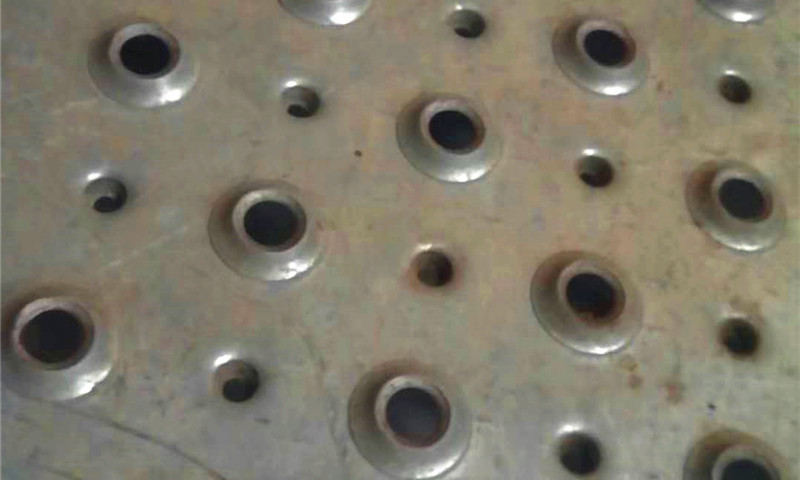 Round hole raised sheet