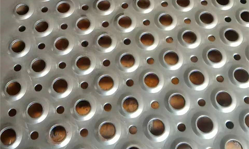 Round hole raised sheet