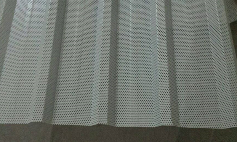 Perforated molded steel plate