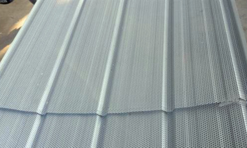 Perforated molded steel plate