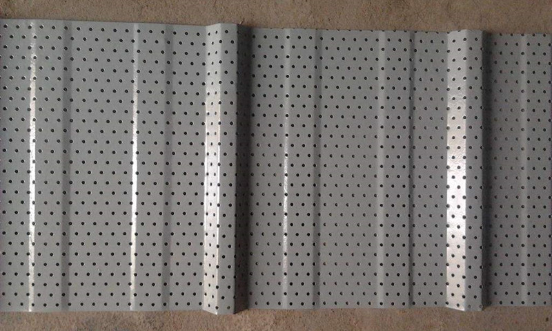 Perforated molded steel plate