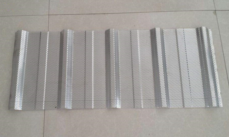 Perforated molded steel plate