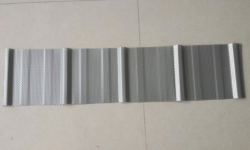 Perforated molded steel plate