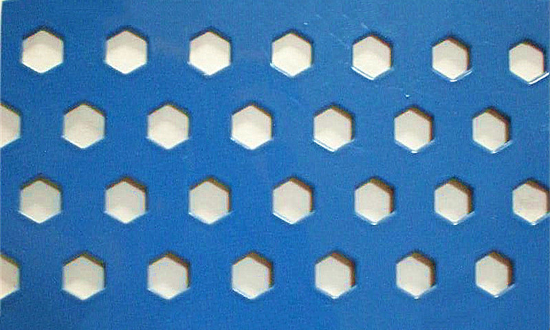 Hexagonal perforated plate