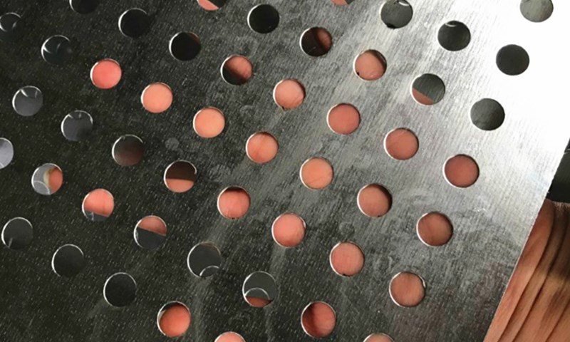 Perforated iron plate