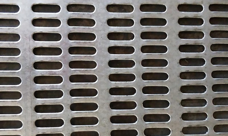 Perforated iron plate