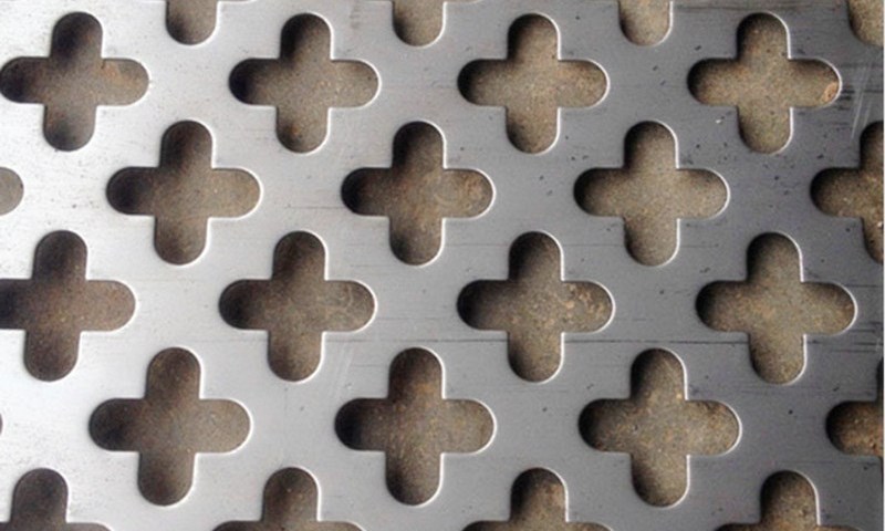 Perforated iron plate