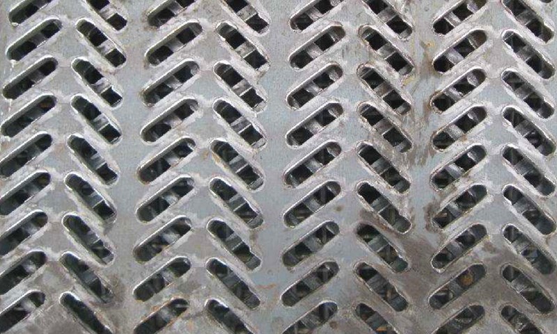 Perforated iron plate