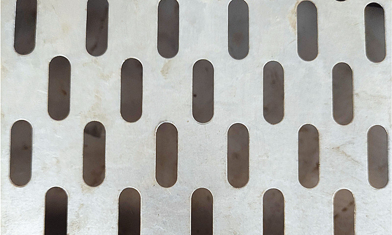 Porous steel plate