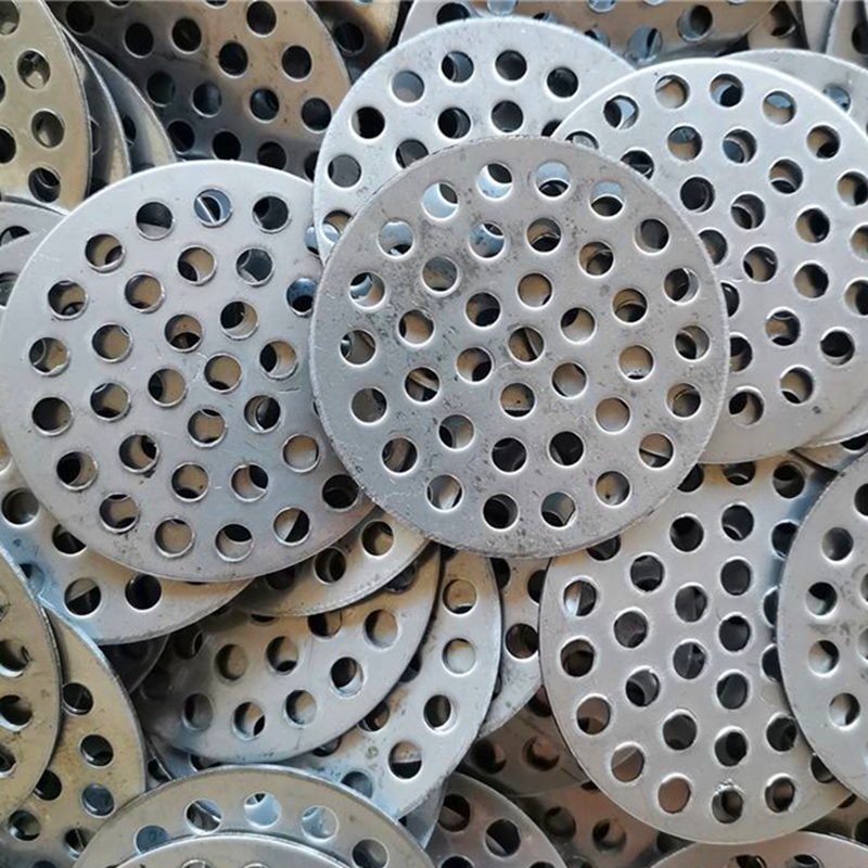 Round punching plate