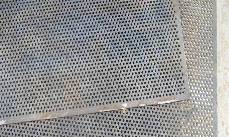 Iron plate punching mesh product display