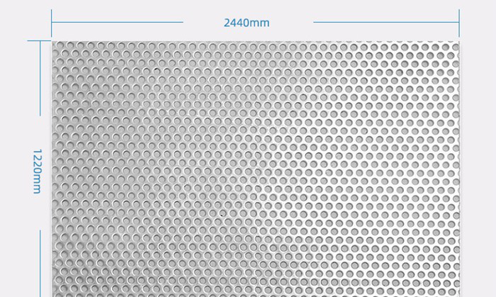 Stainless steel perforated sheet