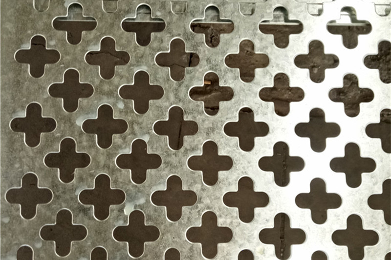 Cross hole perforated sheet