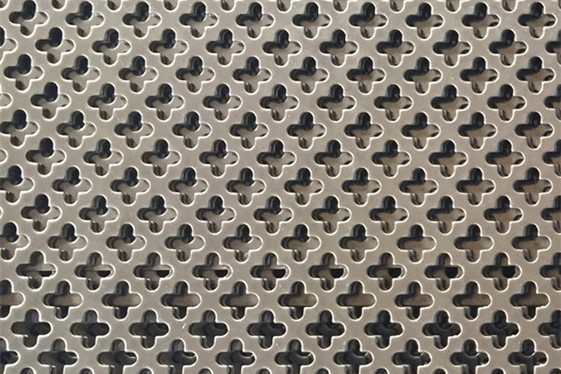 Cross hole perforated sheet