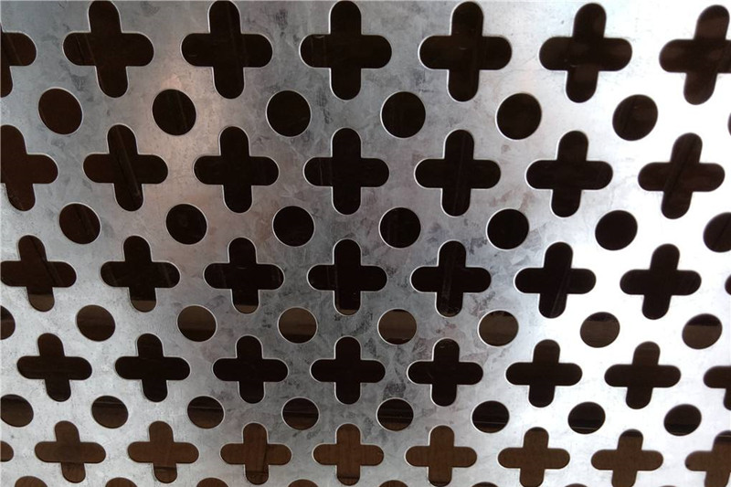 Cross hole perforated sheet