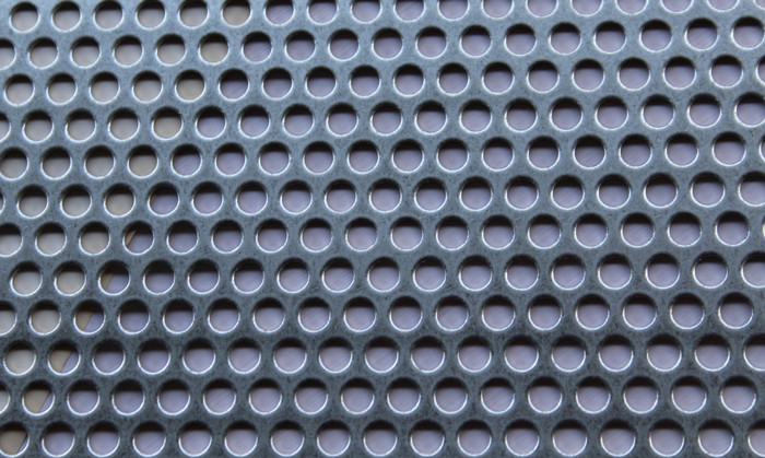 Perforated iron plate