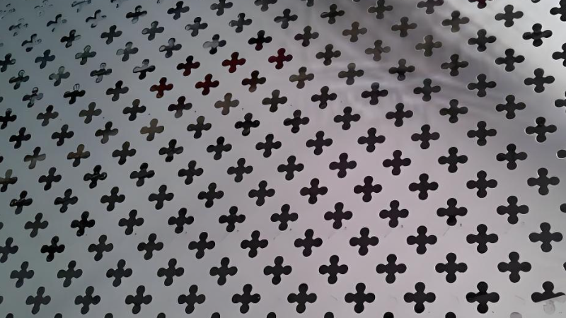 crossed holes perforated sheets