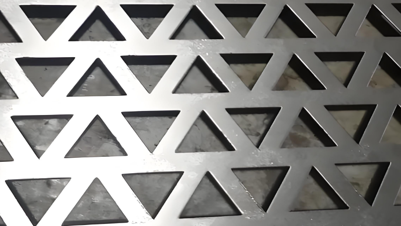 triangular holes perforated sheets