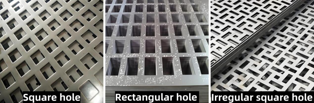 Square Hole perforated steel sheet