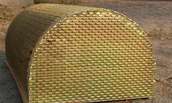 Grain depot ventilation perforated sheet