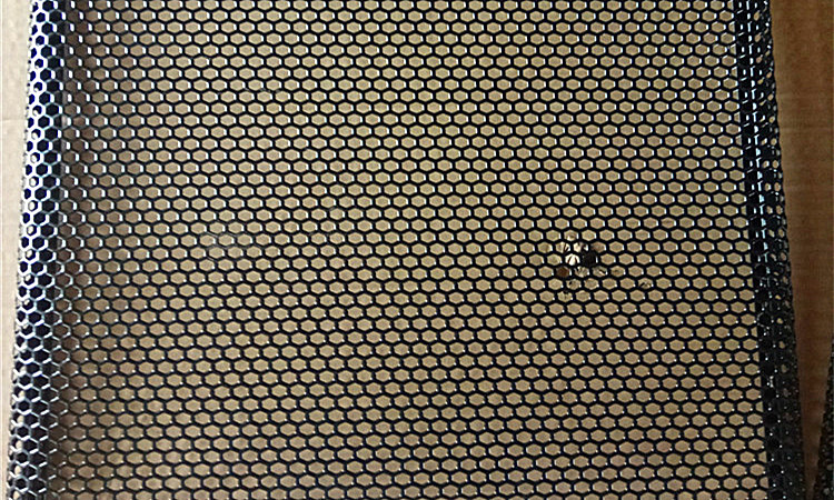 Hexagon hole perforated iron plate